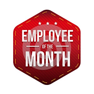 Employee of theMonth vector badge