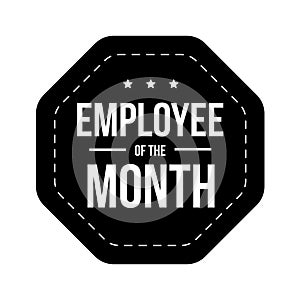 Employee of theMonth vector badge photo