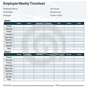 Employee Timesheet Template