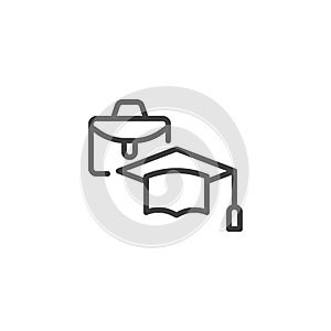 Employee training line icon