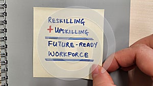 Employee upskilling and reskilling for future-ready workforce