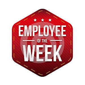 Employee of the Week vector badge