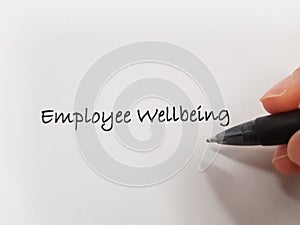 Employee wellbeing and wellness concept