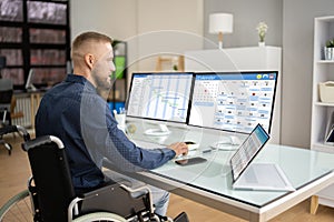 Employee Working On Calendar Schedule