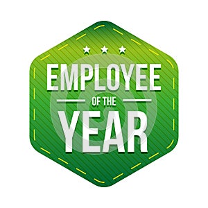 Employee of the Year vector badge