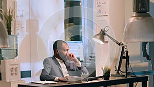 Employees analysing data charts