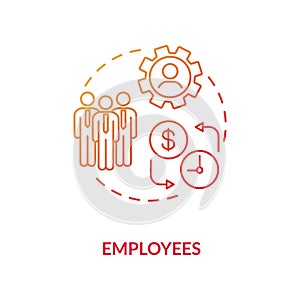 Employees concept icon