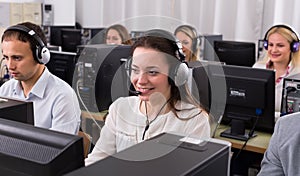 Employees receiving calls
