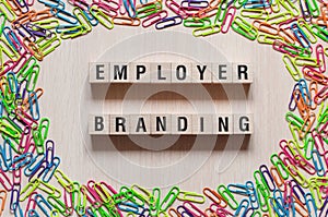 Employer branding words concept