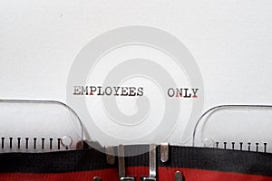Employers only phrase