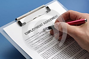 Employment agreement contract