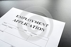 Employment application