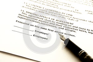 Employment contract