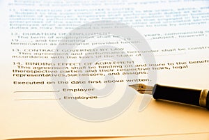 Employment contract