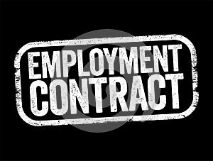 Employment Contract - is a kind of contract used in labour law to attribute rights and responsibilities between parties to a