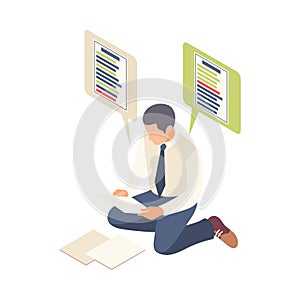 Employment Isometric Icon