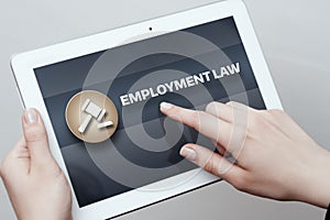 Employment Law Legal Rules Lawyer Business Concept