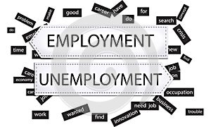 Employment Unemployment Crisis Innovation Concept photo