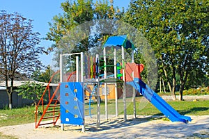 Emply playground in park