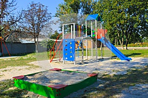 Emply playground in park