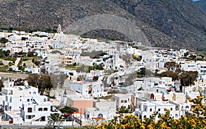 Emporio village at Santorini island, Greece photo