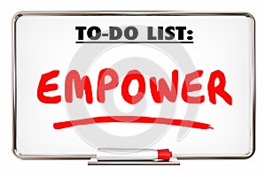 Empower Allow Permit Entrust Writing Word photo