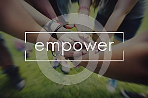 Empower Enable Inspire Lead Concept photo