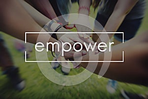 Empower Enable Inspire Lead Concept