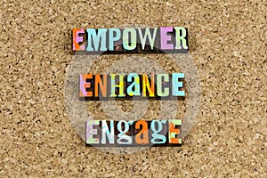 Empower enhance engage leadership ability ambition determination