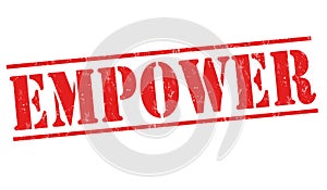 Empower sign or stamp