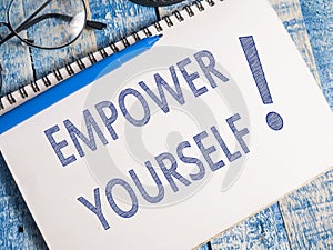 Empower Yourself, Motivational Business Words Quotes Concept