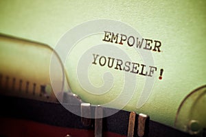 Empower yourself phrase