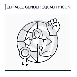 Empowerment line icon