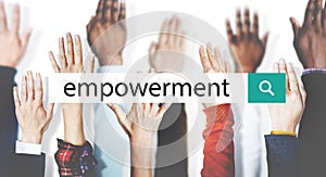 Empowerment Motivate Inspire Lead Concept photo