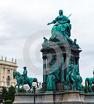 Empress Maria Theresia monument 1888 at Maria-Theresien-Platz, Vienna, Austria