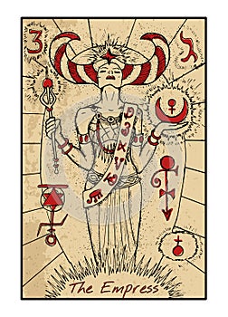 The Empress. The tarot card