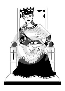 The empress woman black