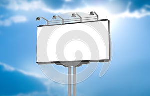 Empty advertisement hoarding