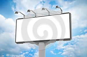 Empty advertisement hoarding