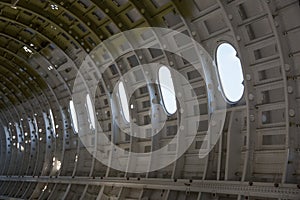 Empty airplane airframe / fuselage