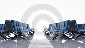 Empty airport seats