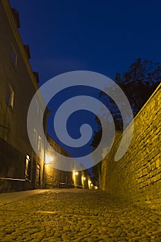 Empty alley in Tallinn