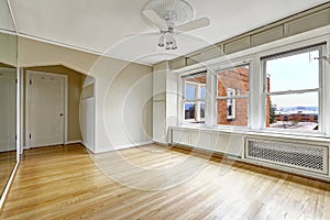 Empty apartment interior in old residential building in Downtown