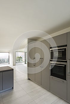 Empty apartment, kitchen