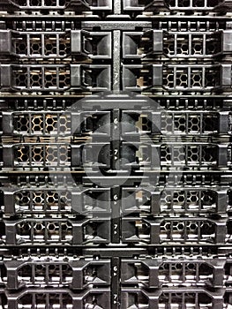 Empty of Array disk storage in data center.