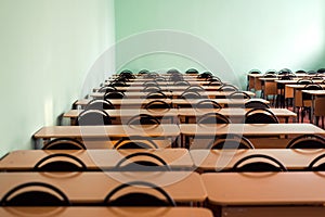 empty auditorium or class room