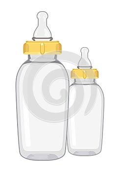 Empty baby bottle
