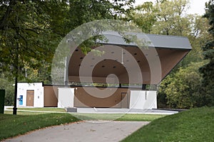 Empty Bandshell at season& x27;s end