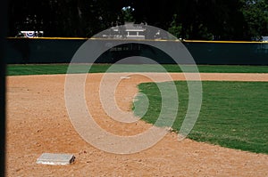 Empty Baseball Field