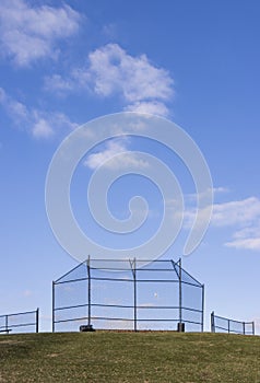 Empty baseball field